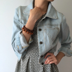 pretendthatyourealone:  Light Wash Denim Jacket - cute and stylish, this little denim jacket is great paired with any dress!  