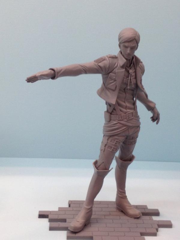  First looks at SENTINEL&rsquo;s Erwin, Hanji, and Titan Eren figurines from