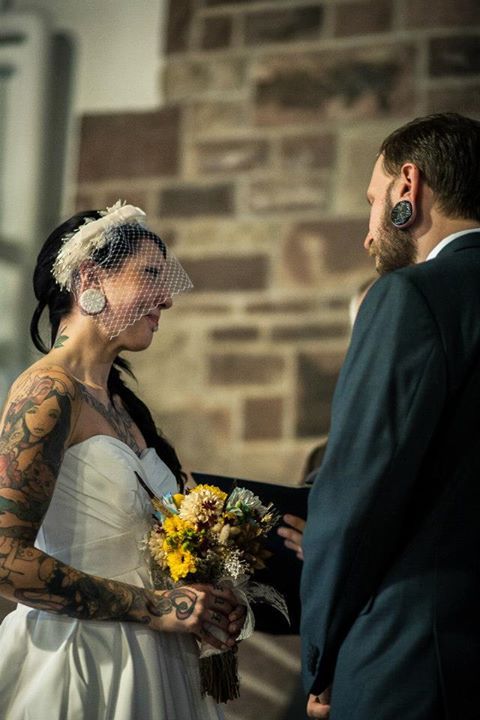 ink-its-art:  I absolutely love this coupleEric &amp; Alisha Cedrone  