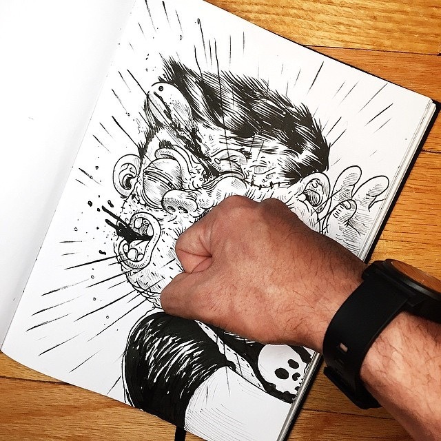 escapekit:  InkteractionChicago based artist Alex Solis has created another awesome