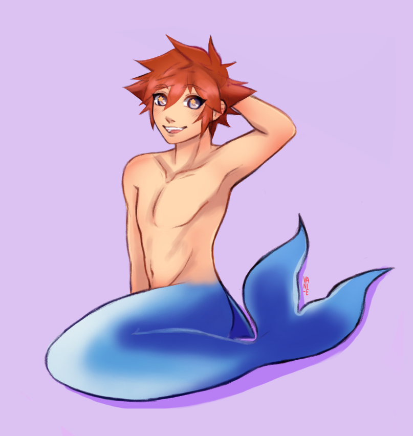 vani-e:  ｍｅｒｍａｎlong time without drawing atlantica sora, he is so cute