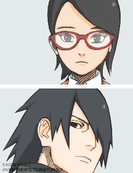 annalovesfiction:  Sarada Uchiha Week • day 6: Papasuke | Mamakura