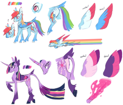 marzipantwist:  8xenon8: Hey Guys guess who decided to do a bunch of fancy over-the-top redesigns for no reason. I had wayyyy too much fun with these I even made a speedpaint for the Mane 6 base-edits so here’s that (I tried to record unicorn-twi,