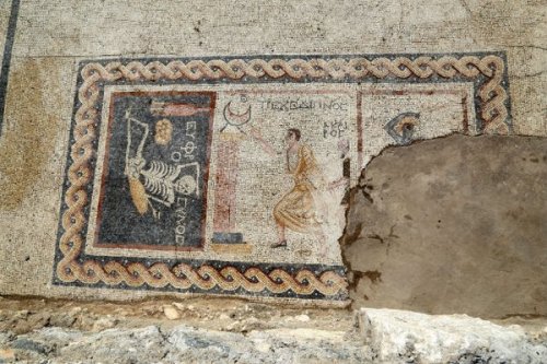 2200-Year-Old  Mosaic that Says “Be Cheerful, Live Your Life” Found in TurkeyPhotograph via The Hist