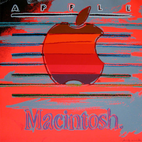 Apple Macintosh logo; by Andy Warhol.