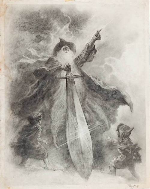 A very happy 130th birthday to J.R.R Tolkien!The original The Lord of the Rings poster drawing by To