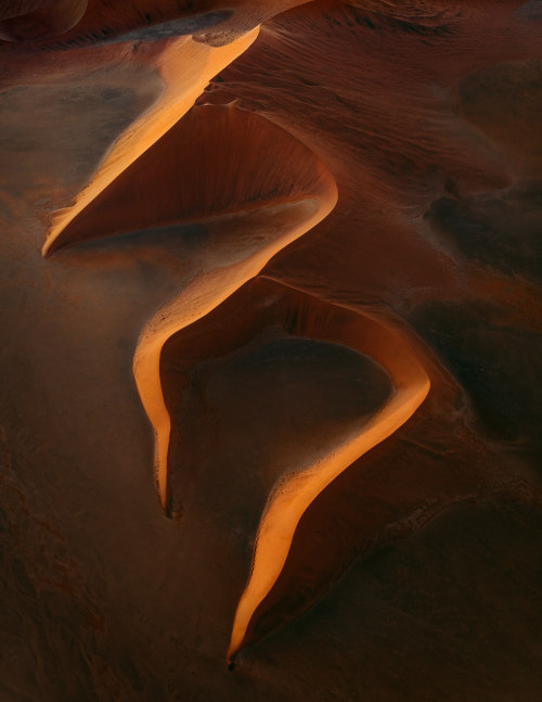 crossconnectmag: by Tom Hegen. Aerial exploration of abstract and organic shapes of sand dunes 