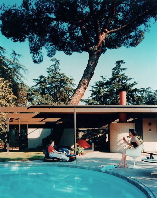 Case study house no.20, Altadena, California / photo by Julius Shulman, 1958.