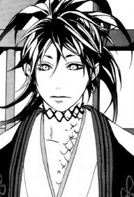 minobishe:  Tenka and his crab-like hair style (Donten ni Warau) 