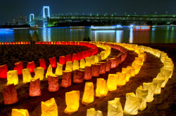 travelingcolors:  Marine Lantern Festival, Odaiba | Japan (by ajpscs) 