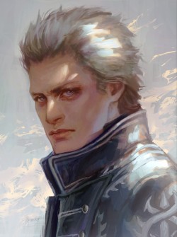 vergil (devil may cry and 1 more) drawn by omurizer