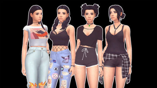 mousysim:wasted youth ~a lazy girls rock festival lookbook ft self sim~in all outfitsnose studs 