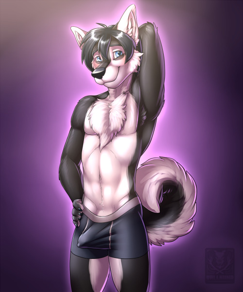 aaroncwolf:  liftyourtail:  Just some gay fuzzy stuff that’s made me cum~ Part 5  Love the one where his butt is against the fence 