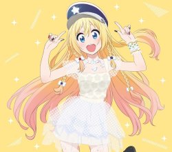 pkjd-moetron:  Nisekoi S2 OP “Rally Go Round” by LiSA CD jacket illustration. Out 05/27