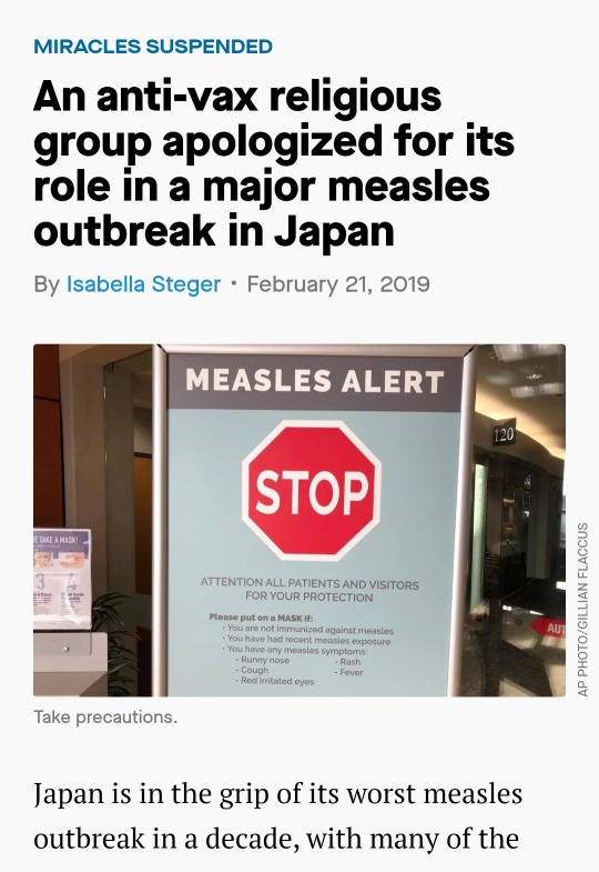 chimerical-twilight:  MEASLES UPDATE 2/23/19 This is unacceptable. Measles is still out there and hurting people. We really should not be seeing measles in this day and age, since medical technology has progressed to the point where we have the luxury