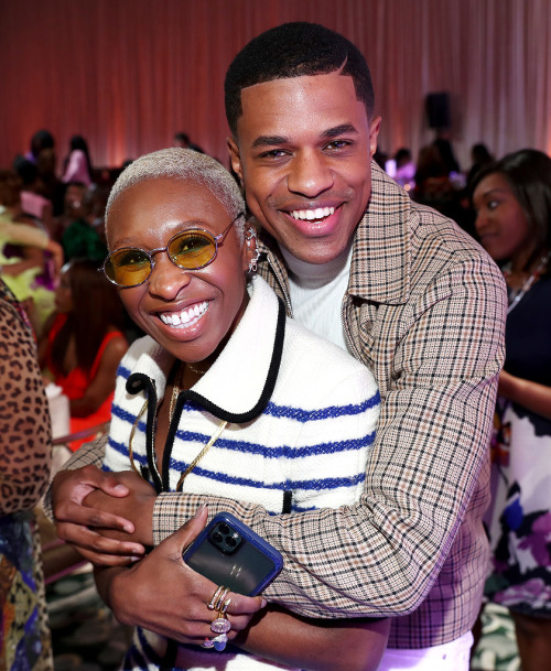 soph-okonedo: Cynthia Erivo and Jeremy Pope attend the 2020 13th Annual ESSENCE Black Women in Holly