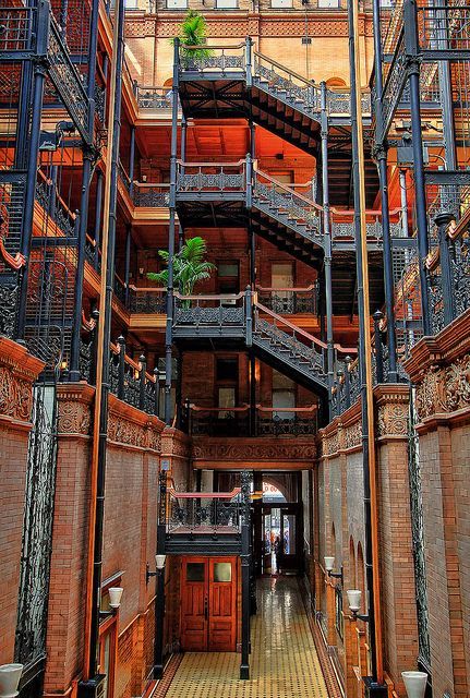 bluepueblo:  Bradbury Building, Los Angeles, California photo via sofia 