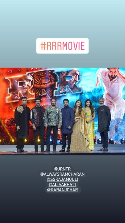 ★ Salman Khan’s Insta Story! He’s the Guest Of Honor at RRR Movie Event in Mumbai!-Dec 19, 2021 