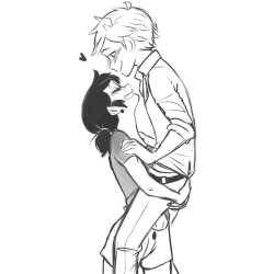 classicidiot:  taylordraws:  when ur superhero gf is strong af