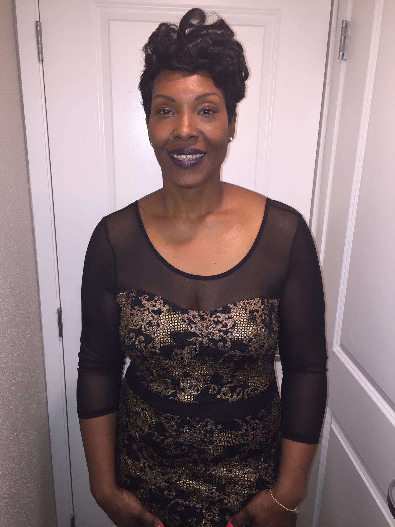 darkskinnedblackbeauty:  My mom is so beautiful 😍😍 51 years young 💕 @chocolatecx