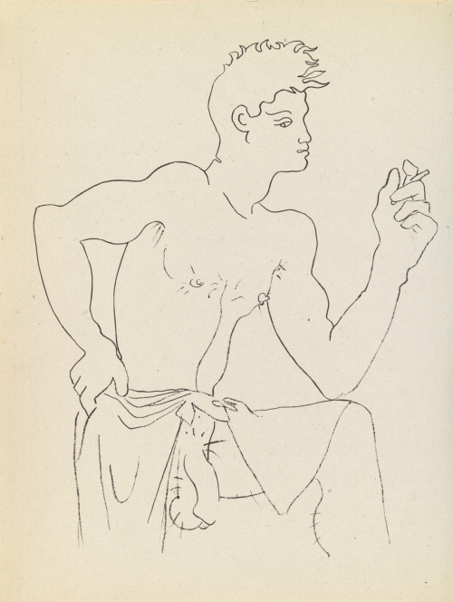 socialistcokehead:Jean Cocteau  –   illustrations for Querelle de Brest by Jean Genet (1947).