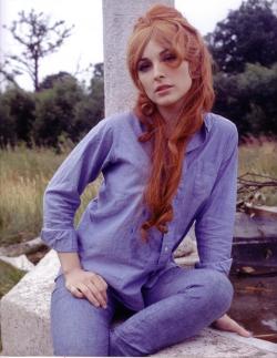  Sharon Tate  on set of The Fearless Vampire