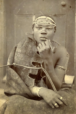  Man with pipe, South Africa - 1880s 