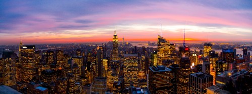 Views from the Top of the Rock - NYC at Sunset