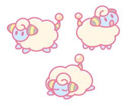 bonbonbox:  Doodle a Day - 73 Mareep is so cute, I want to cuddle one T_T 