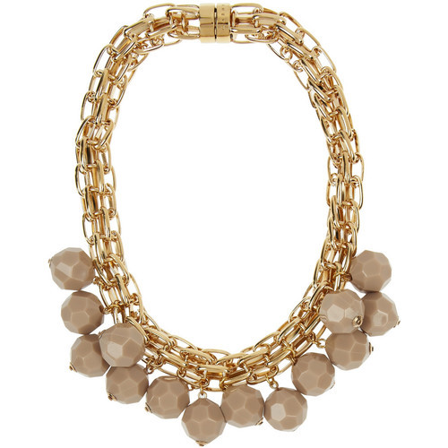 Marni Gold-plated beaded necklace (see more bead necklaces)