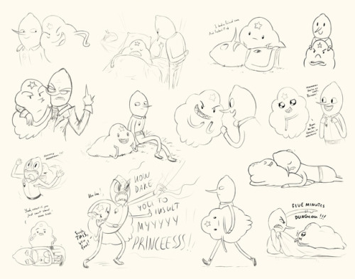 my old summer lumpygrab sketches… almost all of themit’s weird how at first you guess some pa