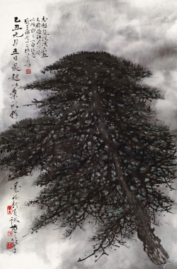 yama-bato:  LI XIONGCAI PINE TREE via “Cover your path  With the fallen pine needles  So no one will be able  To locate your  True dwelling place.” Ikkyu Sojun 