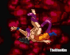 thebluekim-mugen:  Kuromaru vs Son Goku Warning: NSFW Sorry for ruining your childhood x] This game 