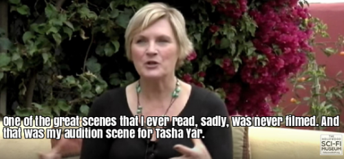 spencerspider:Interview with Denise Crosby about a never-aired Tasha scene.