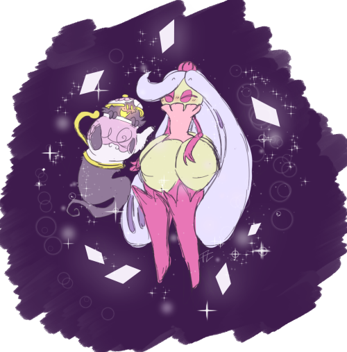 toxic-lavender: little doodle of primrose and snatcher from my pokemon shield… they’re 