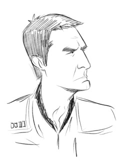 glynrick:  chaotic-hypnotic-erotic:  glynrick:  Star Trek Enterprise cast sketches.  Where’s the pilot?   Boom.