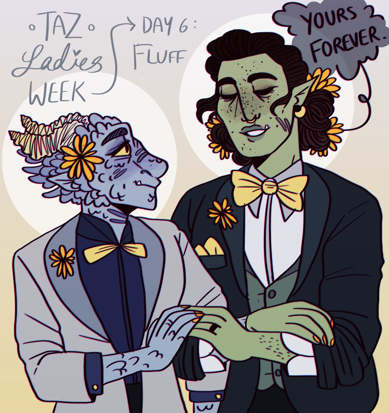 rabdoidal:  TAZ Lady Week - Day 6: Fluff I bet everyone cried at their wedding. Magnus