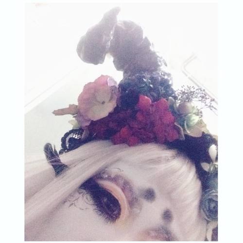 #白塗り #Halloween #手作り #headdress #ramhorn