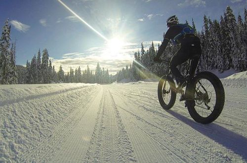 egrk:  Fun to change things up a bit today and do some fat biking in the Callaghan. Is it too late f
