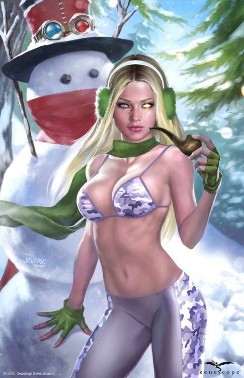 Snowy Robyn Hood  Josh Burnswww.artstation.com/artwork/3dnOzY 