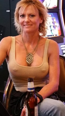 Swimmingboobiesme:  Hanging Out At The Casino.   I Could Have Sworn I Was Following