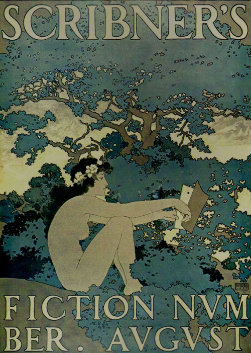 fuckyeahvintageillustration:  Cover illustration by Maxfield Parrish for Scribner’s Magazine, 