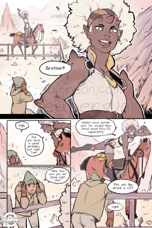 thedirtcrown:The Dirt Crown - Supported by my funders on Patreon <-page 10 - page 11 - page 12-> The Dirt Crown is an original comic project I’m funding through  Patreon. If you wanna see what I can do outside of fanworks then please  consider