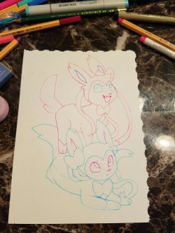 nine-doodles:Sugar and Julian are my sylveon