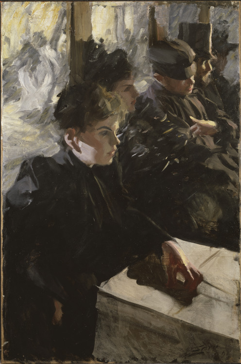 Anders Zorn (Swedish; 1860–1920)Omnibus1891–92Oil on canvasNationalmuseum, StockholmPhoto © National