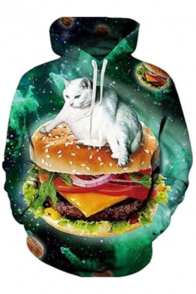 glamemes:  COMIC PRINTED HOODIES  Hamburger cat ** Sad boys  Octopus ** Earphone