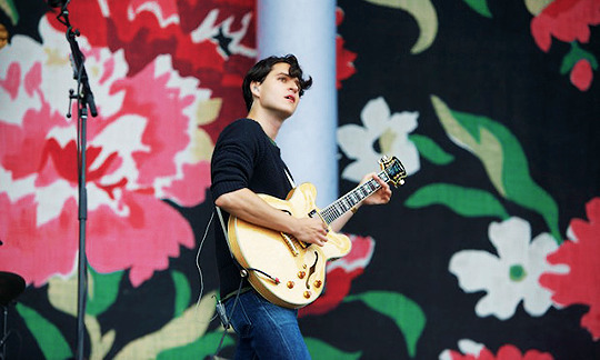 aclassi:ezra koenig performing on day 3 of lollapalooza august 5, 2013 (photos by