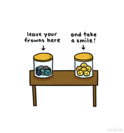 chibird:  I should make a real life jar of smiles. ( : 