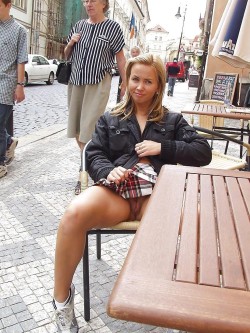 kinky-in-public:  Public Flashing Videos - Click Here   I want my girl displaying herself like this