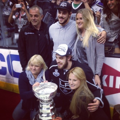 NHL Wives and Girlfriends — Ines and Anze Kopitar [Source]